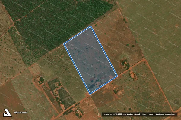 Imagem de satélite de Lote 42 - Projeto de Assentamento Santa Luzia - Lote 42 em Nova Alvorada do Sul - MS