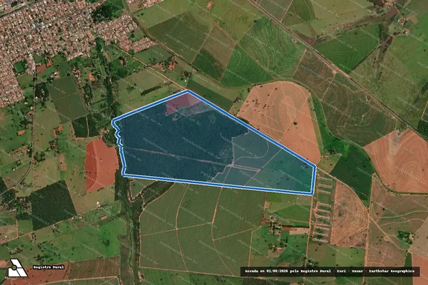 Imagem de satélite de Fazenda São Benedito IV - Área 2 em Martinópolis - SP