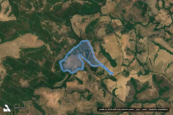 Imagem de satélite de Lavrinha/Jaboticabeira/Cará-Caca - Lavrinha/Jaboticabeira/Cará-Caca ? Gleba 01 em Andrelândia - MG
