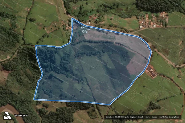 Imagem de satélite de FAZENDA MARIPÁ - Parte 1 em Belo Vale - MG