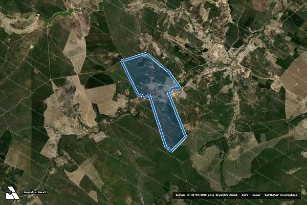 Imagem de satélite de IMÓVEL DENOMINADO ROCHEDO - 001 em Curral de Dentro - MG