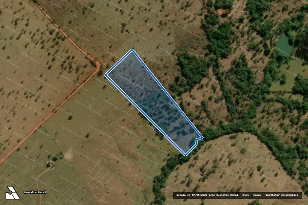Imagem de satélite de FAZENDA SANTA MARIA ou SÍTIO ESPERANÇA - ÁREA 05 em Hidrolândia - GO