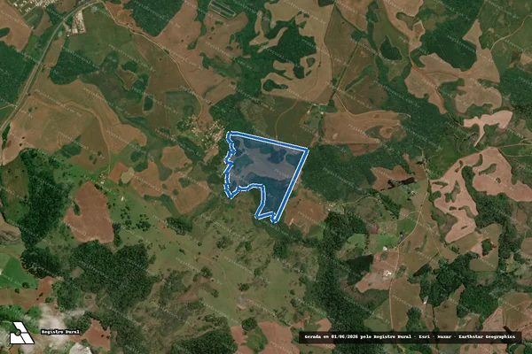 Imagem de satélite de FAZENDA BELA VISTA - Única em Campos Novos - SC