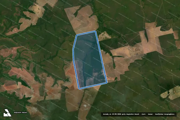 Imagem de satélite de Fazenda Santana - PARCELA 01 em Paranatinga - MT