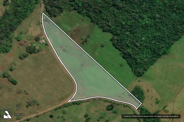 Imagem de satélite de A PARTE DO LOTE RURAL Nº 24 - PARCELA 02 em São Miguel do Oeste - SC