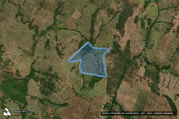 Imagem de satélite de FAZENDA SÃO MIGUEL - 002 em Cachoeira de Goiás - GO