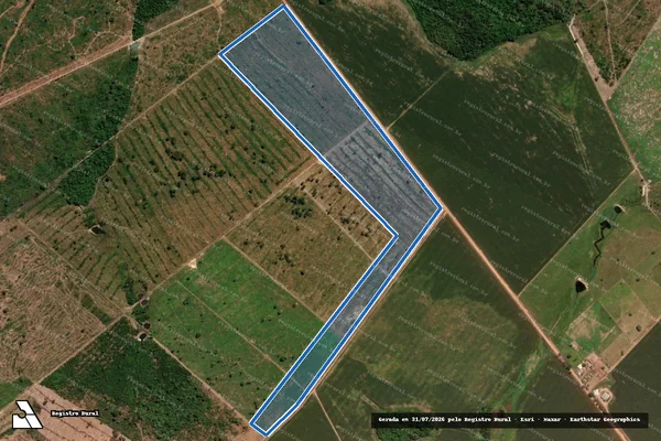 Imagem de satélite de Fazenda Vale do Carapá II - Parte A em Colíder - MT