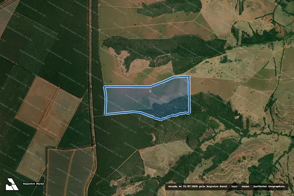 Imagem de satélite de FAZENDA BOA VISTA - Matrícula 1.996 em Nova Ponte - MG