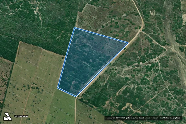 Imagem de satélite de PA TABOLEIRO DO BARRETO - LOTE 7 - Parte 1 em Taipu - RN