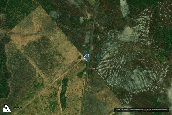 Imagem de satélite de LOTE Nº 1 DA GLEBA Nº 27 PIC/BC - PARCELA 02 em Barra do Corda - MA