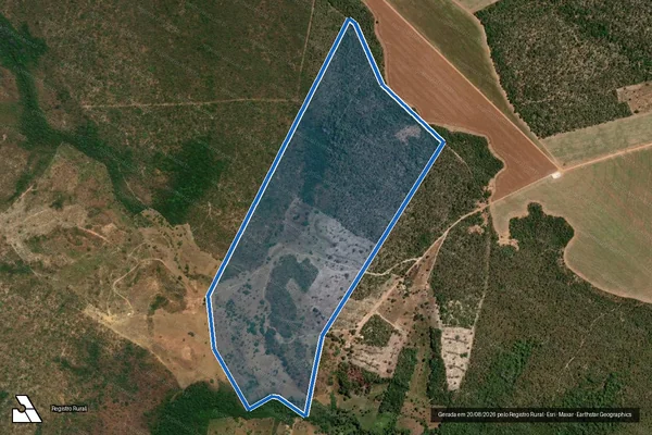 Imagem de satélite de GLEBA PEDRA GRANDE  - PARTE 2 em São Raimundo das Mangabeiras - MA