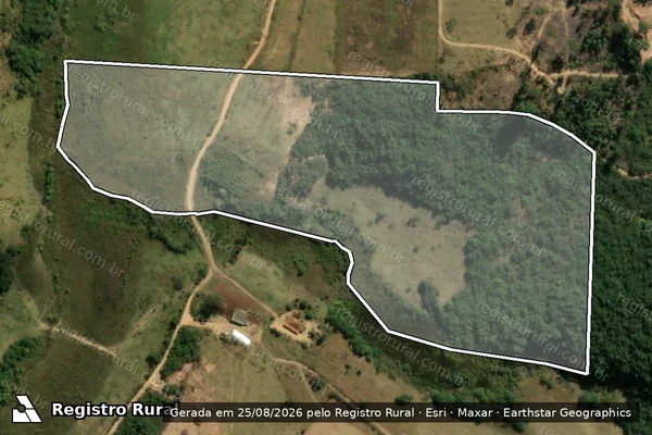 Imagem de satélite de FAZENDA DO OESTE - GLEBA 4 em Itapecerica - MG