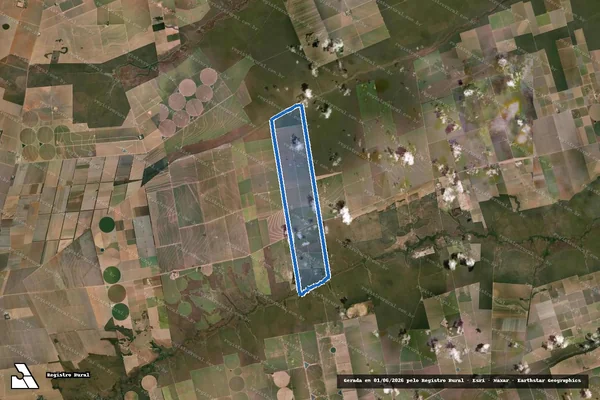 Imagem de satélite de FAZENDA AGROPECUÁRIA SÃO JOSÉ - 001 em Correntina - BA