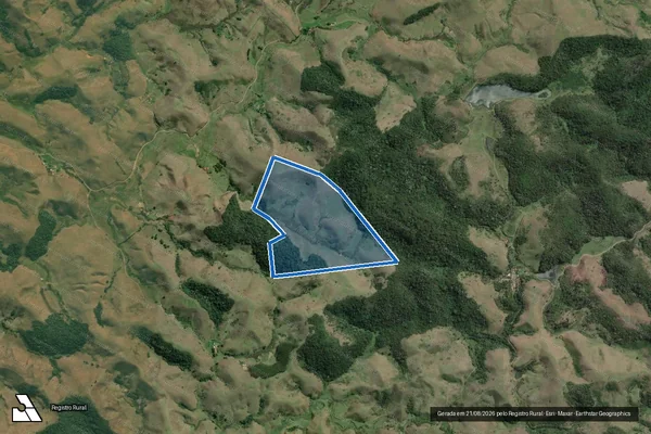Imagem de satélite de Fazenda São José - Quinhão B - Parte 2 em Barra do Piraí - RJ