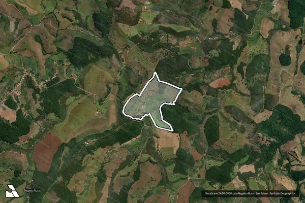 Imagem de satélite de Cachoeira - Parcela 1 em Caranaíba - MG