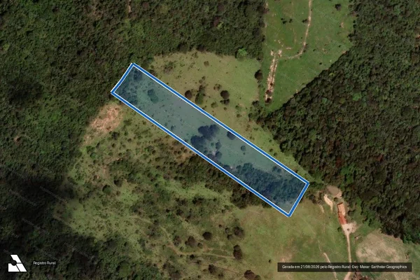 Imagem de satélite de Sítio Bento Moreira  - Gleba 06 em Brumadinho - MG