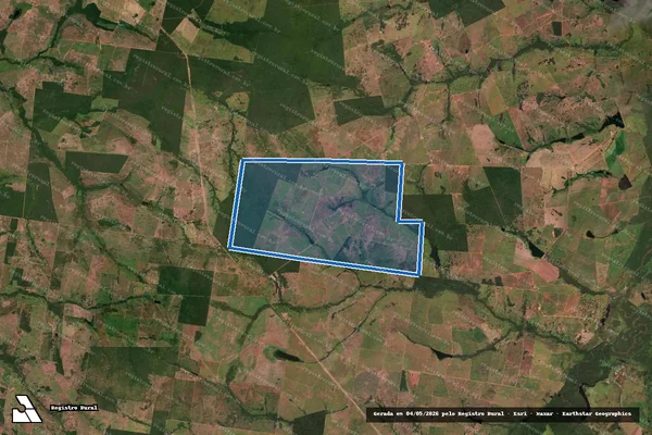 Imagem de satélite de FAZENDA BOA VISTA em Nova Crixás - GO