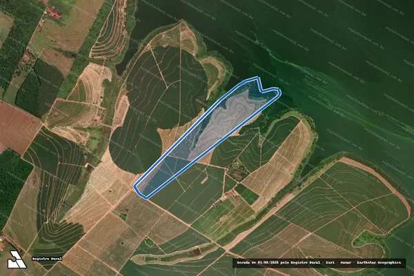 Imagem de satélite de Fazenda Porto Seguro - Porto Seguro ? Gleba A1 em Sabino - SP