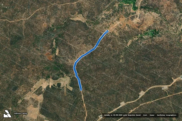 Imagem de satélite de PROJETO DE ASSENTAMENTO UMBURANAS - ESTRADA VICINAL 2 - Parte 1 em Cerro Corá - RN