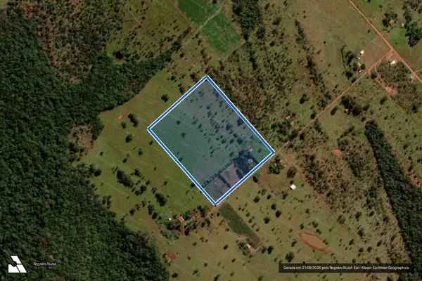 Imagem de satélite de Lote 019 - Projeto de Assentamento Eldorado I - Lote 19 em Sidrolândia - MS