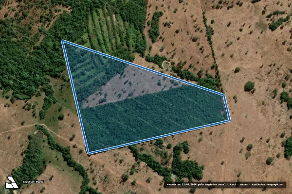Imagem de satélite de FAZENDA MATA DAS LARANJEIRAS - LOTE 04 - Parte 1 em Crixás - GO