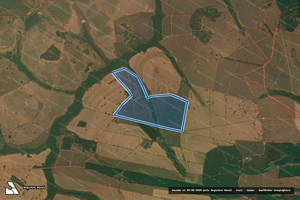 Imagem de satélite de FAZENDA SANTO ANTÔNIO - Área Desmembrada ? 02 em Mirassolândia - SP