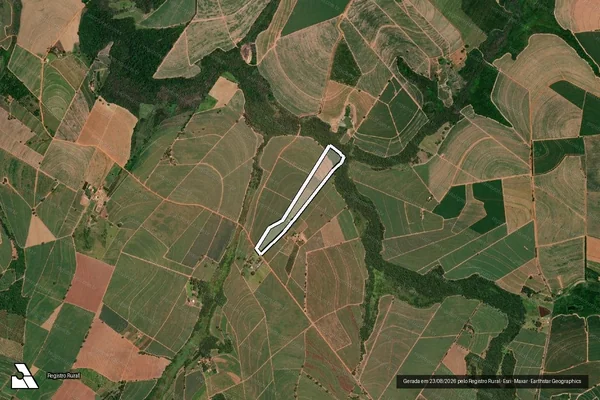 Imagem de satélite de Sitio Santo Antônio - Parte 1 em Taiaçu - SP