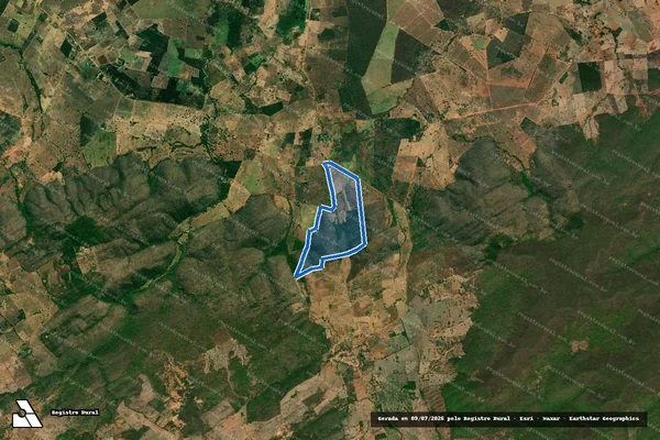 Imagem de satélite de FAZENDA SANTA FÉ - Parte 1 em Wanderley - BA