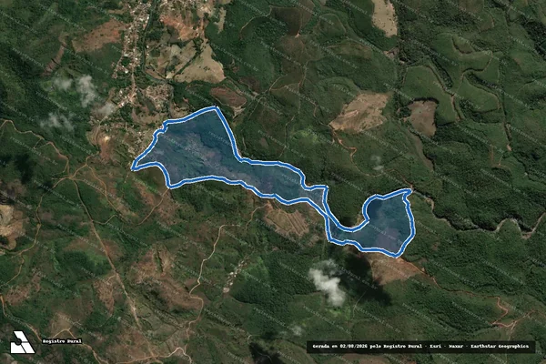 Imagem de satélite de Fazenda Fábrica Nova Leste - Parte 1 em Mariana - MG