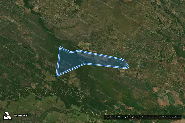 Imagem de satélite de Fazenda Santa Abadia - Lote Baía dos Pássaros2 em Barão de Melgaço - MT