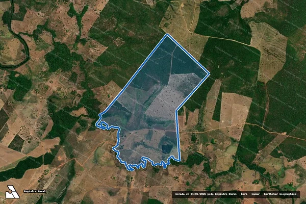 Imagem de satélite de FAZENDA CANTO DE AREIA - 001 em Feira Nova do Maranhão - MA