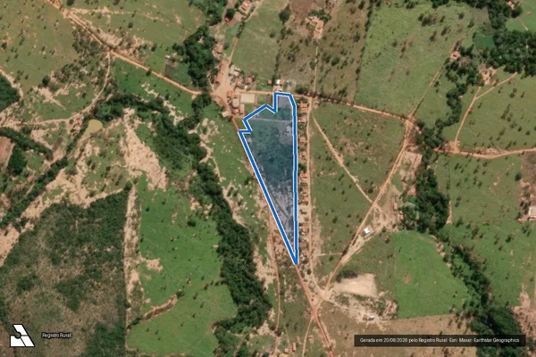Imagem de satélite de FAZENDA RIBEIRÃO - Parte 3 em Olhos-d'Água - MG