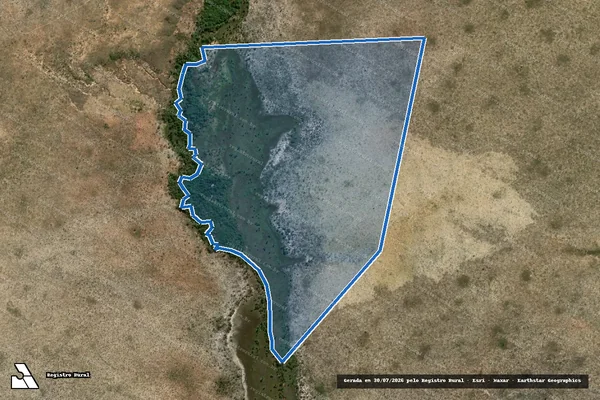 Imagem de satélite de Parte 04, do Lote 06, do Loteamento Santa Clara, Gleba 1-3ª Etapa - Parte A em Lizarda - TO