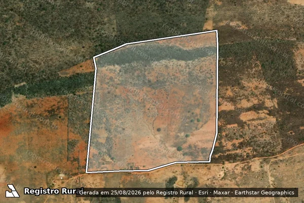 Imagem de satélite de FAZENDA AGUA PODRE - PARTE 03 em Santa Filomena - PE
