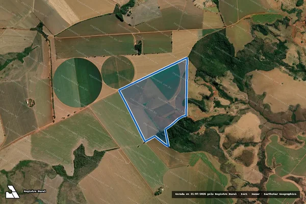 Imagem de satélite de Fazenda Olhos D Água - Fazenda Olhos D Água em Sacramento - MG