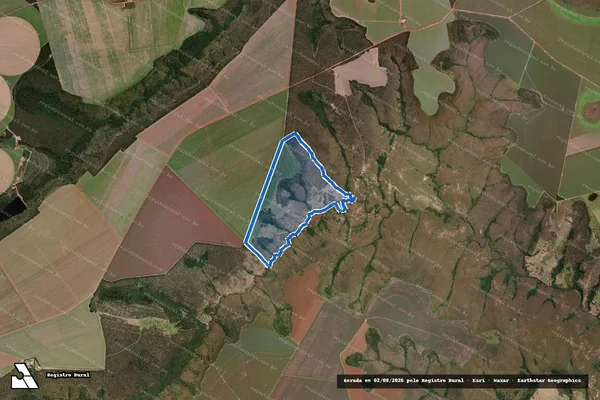 Imagem de satélite de Fazenda Itaó - 001 em Buritis - MG