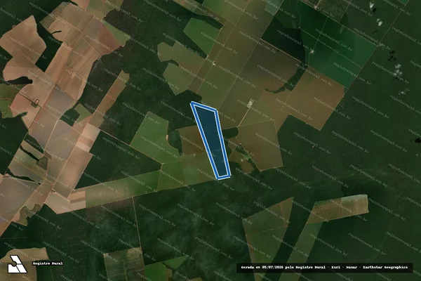 Imagem de satélite de FAZENDA TRÊS LAGOAS em Sinop - MT