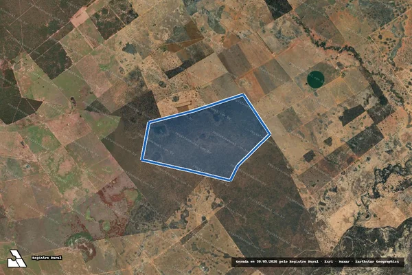Imagem de satélite de FAZENDA SANTA APARECIDA (Faz. Umburanas) - Parte 1 em Sebastião Laranjeiras - BA