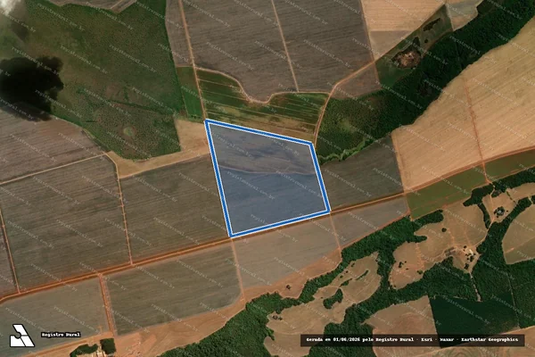 Imagem de satélite de FAZENDA CAMPO MOURÃO em Novo São Joaquim - MT