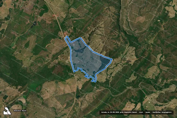 Imagem de satélite de Estância Rancho Mineiro - Parcela 2 em Santo Antônio de Leverger - MT