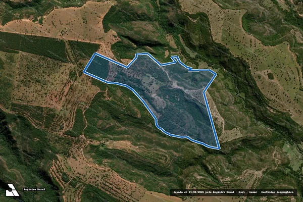 Imagem de satélite de Fazenda Mambá - Parte 1 em Corguinho - MS