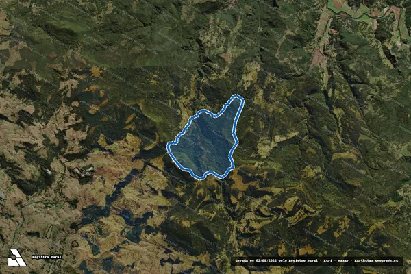 Imagem de satélite de Fazenda Faxinal Rio Rufino - Parte 1 ? Município de Rio Rufino em Rio Rufino - SC