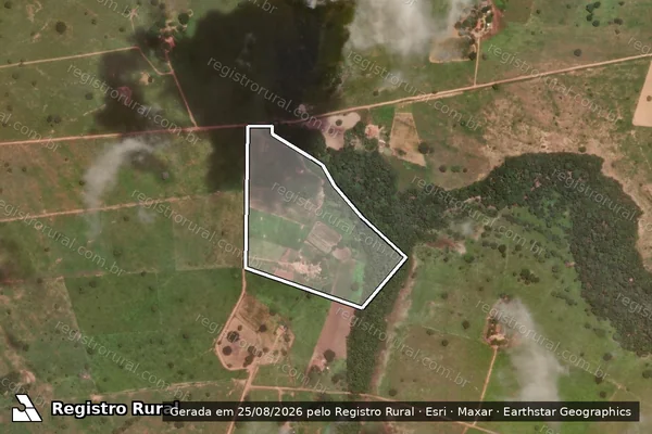 Imagem de satélite de Lote 03 ? Projeto de Assentamento Ana Terra - Lote 03 ? Gleba B ? PA Ana Terra em Montividiu do Norte - GO