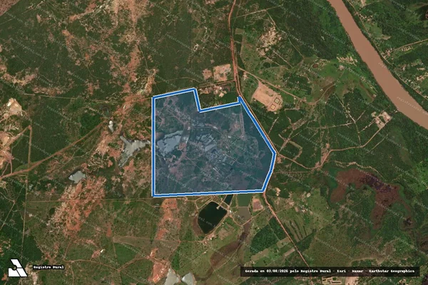 Imagem de satélite de Fazenda Lagoa de Prata - Parte 1 em Nossa Senhora do Livramento - MT