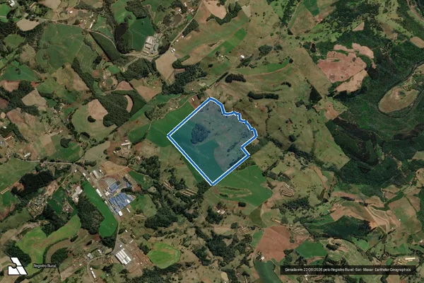 Imagem de satélite de MAT.: 6938 - Parte 1 em Treze Tílias - SC