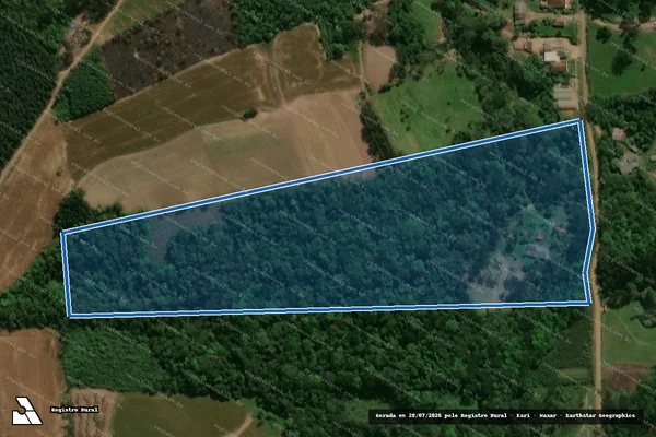 Imagem de satélite de Sítio Bambu - Sítio Bambu em Prudentópolis - PR