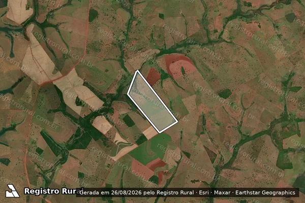 Imagem de satélite de Fazenda Vertente Grande Dois Irmãos - GLEBA TOTAL em União de Minas - MG