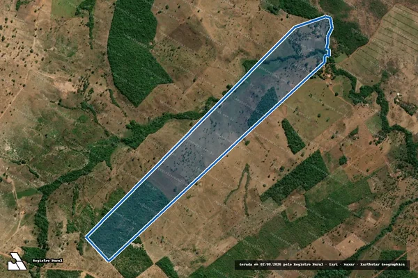 Imagem de satélite de FAZENDA RIO JORDÃO - 01 em São João do Paraíso - MA