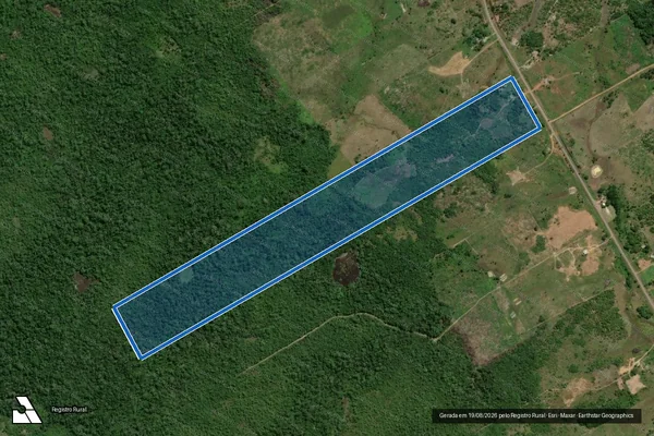 Imagem de satélite de P.A RR 170_ LOTE 185 / LOTE 185