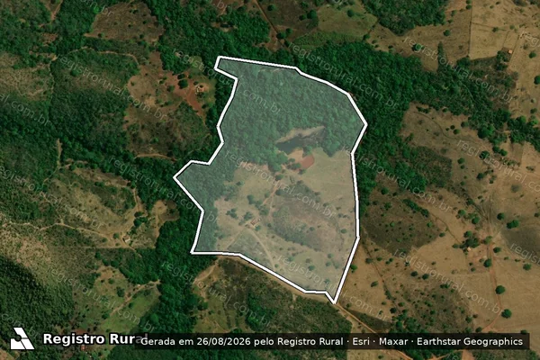 Imagem de satélite de PROJETO DE ASSENTAMENTO ROSA LUXEMBURGO - LOTE 09 GLEBA B em Faina - GO